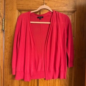 Verve Ami Open-Front Pink Cardigan Sweater